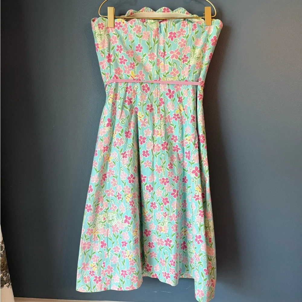 Lilly Pulitzer leopard‎ scalloped dress - Picture 2 of 5